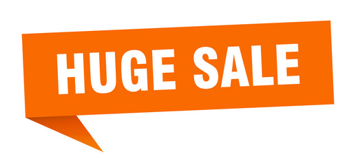 huge sale banner. huge sale speech bubble. huge sale sign