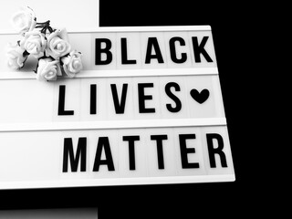Light box with the text 