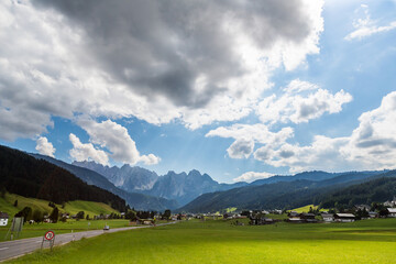 landscape with mountains