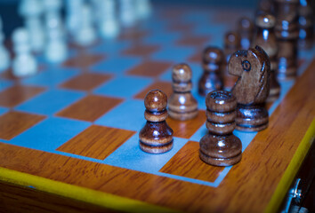 chess pieces on a chessboard