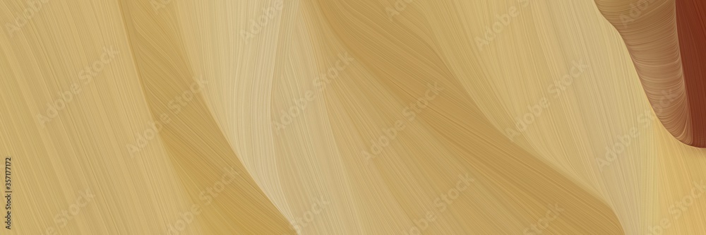 Aufkleber creative curved speed lines background or backdrop with dark khaki, saddle brown and burly wood colo