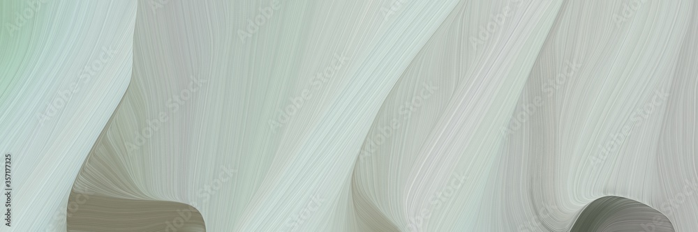 Poster creative curved speed lines background or backdrop with silver, dim gray and gray gray colors. can b