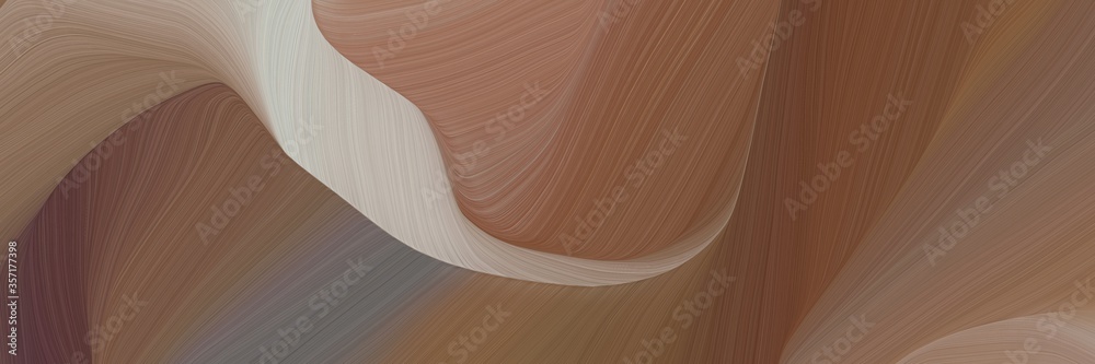 Aufkleber wild curved speed lines background or backdrop with pastel brown, ash gray and rosy brown colors. ca