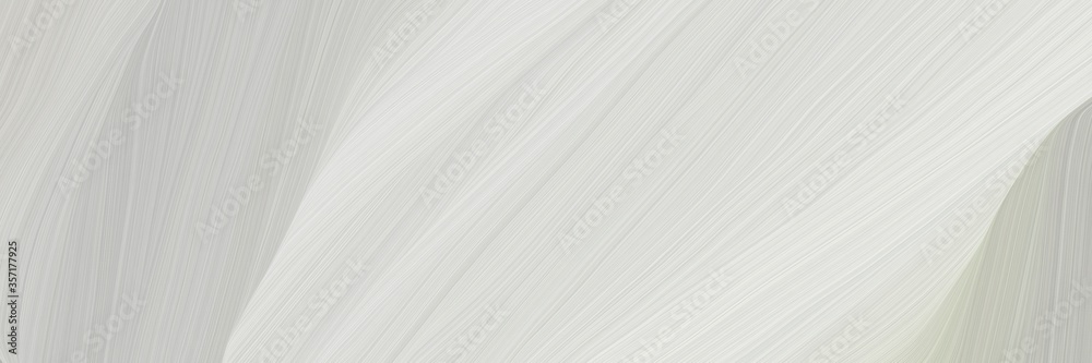Poster very dynamic curved speed lines background or backdrop with light gray, beige and white smoke colors