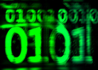 Binary numbers 0 to 1 matrix numbers technology matrix 