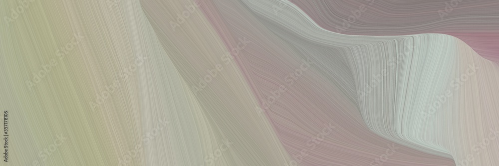 Poster artistic curved speed lines background or backdrop with dark gray, gray gray and silver colors. can 