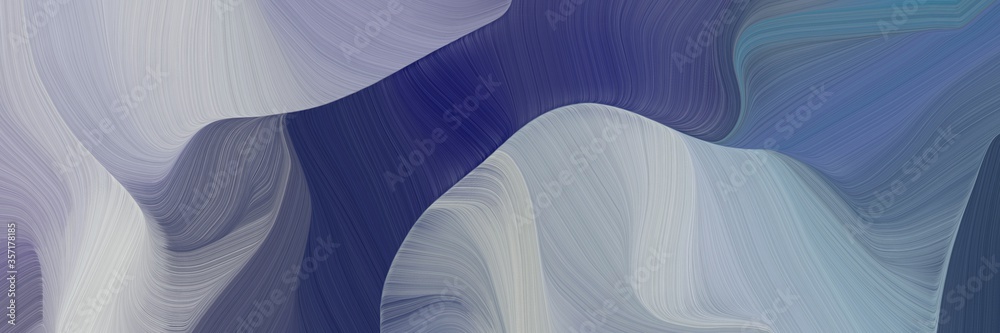 Poster very dynamic curved speed lines background or backdrop with dark gray, midnight blue and teal blue c