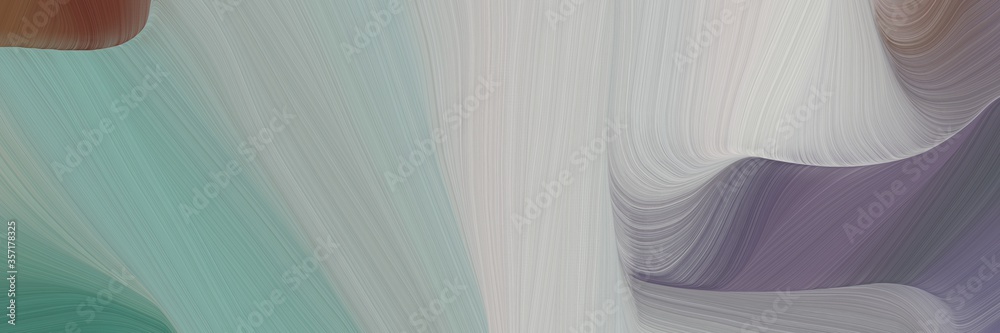 Poster abstract curved speed lines background or backdrop with dark gray, dim gray and pastel gray colors. can be used as card background