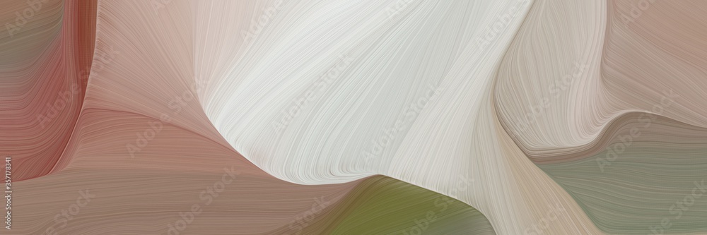 Poster artistic curved speed lines background or backdrop with rosy brown, gray gray and light gray colors.