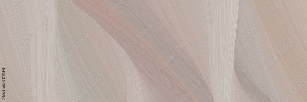Poster very dynamic curved speed lines background or backdrop with dark gray, pastel gray and rosy brown colors. can be used as graphic background element