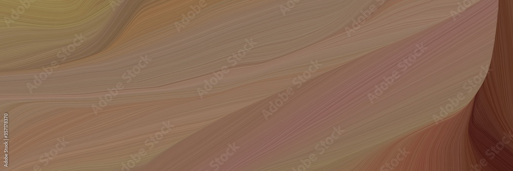 Poster very dynamic curved speed lines background or backdrop with pastel brown, dark red and old mauve colors. can be used as header background