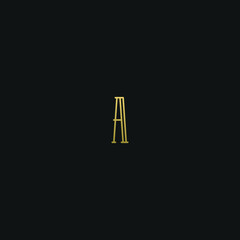 Creative modern elegant trendy unique artistic A AA initial based letter icon logo.