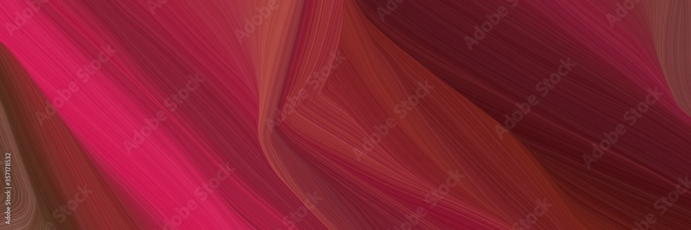 Poster wild curved speed lines background or backdrop with dark moderate pink, dark pink and crimson colors