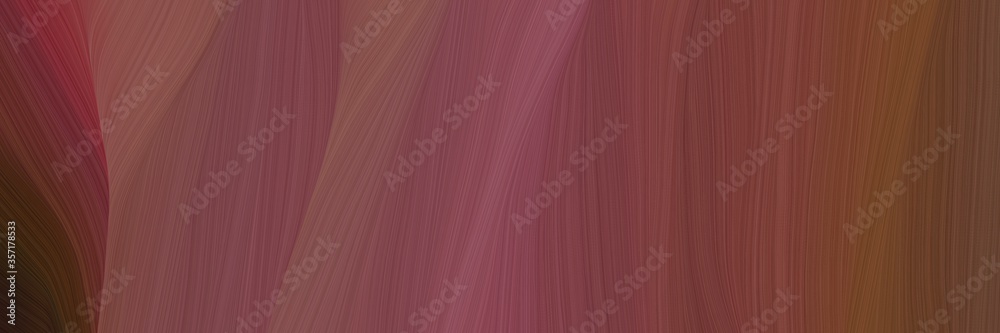 Aufkleber abstract curved speed lines background or backdrop with old mauve, very dark pink and chocolate colors. can be used as graphic background element