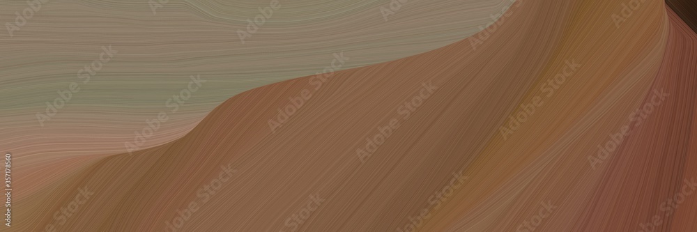 Poster abstract curved speed lines background or backdrop with pastel brown, gray gray and very dark pink c