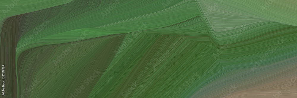 Poster abstract curved speed lines background or backdrop with dark olive green, dim gray and pastel brown 