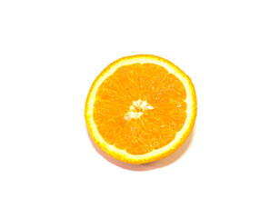 photo of orange closeup, isolate