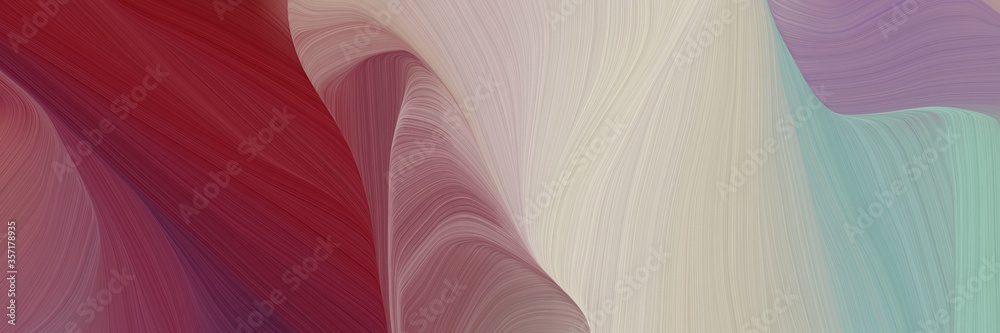 Poster artistic curved speed lines background or backdrop with dark gray, dark pink and ash gray colors. can be used as background graphic element