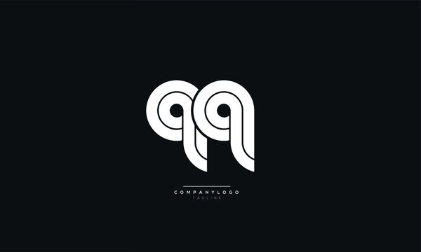 qq Letter Logo Alphabet Design Icon Vector Symbol