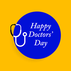 National Doctors' Day is a day celebrated to recognize the contributions of physicians to individual lives and communities. The date may vary from nation to nation, Vector illustration.
