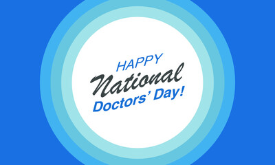 National Doctors' Day is a day celebrated to recognize the contributions of physicians to individual lives and communities. The date may vary from nation to nation, Vector illustration.