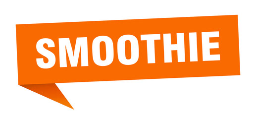 smoothie banner. smoothie speech bubble. smoothie sign