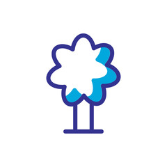 tree icon gluyph style design