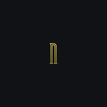 Creative modern elegant trendy unique artistic N NN initial based letter icon logo.