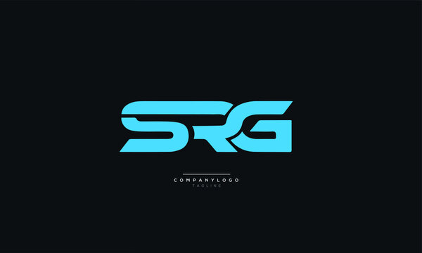 SRG Letter Logo Alphabet Design Icon Vector Symbol