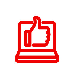 Obraz premium thumb up icon