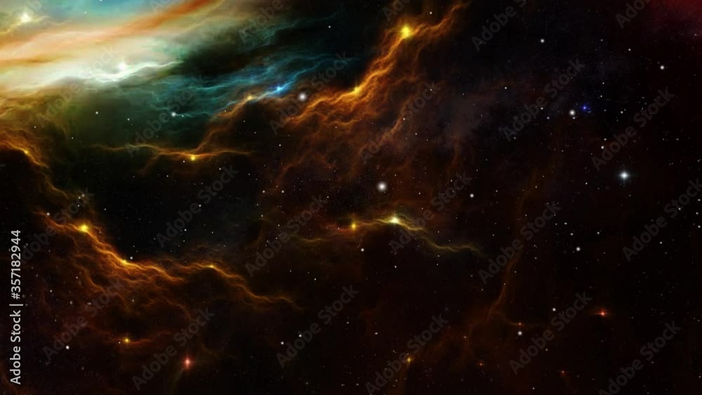 Wall mural nebula, nebula animation in space can be used as background