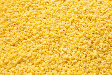 Star shape pasta background. Focus all over the frame.