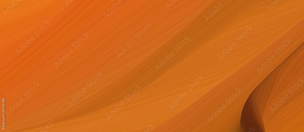 Poster beautiful wild curved speed lines background or backdrop with coffee, chocolate and bronze colors. can be used as header background