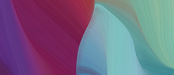 abstract curved speed lines background or backdrop with cadet blue, old mauve and dark slate blue colors. can be used as header or banner