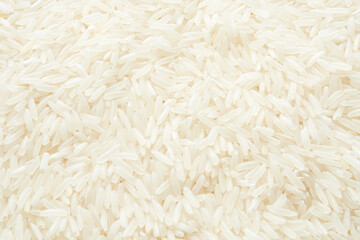 Long round grain rice background. Focus all over the frame.