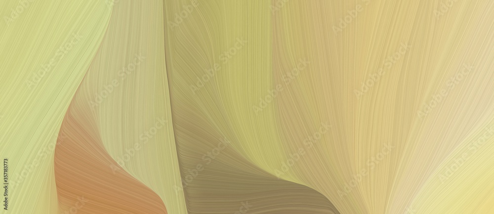 Poster beautiful dynamic curved speed lines background or backdrop with tan, pastel brown and pale golden r