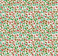 Abstract geometric pattern by the points, circles. Gray and white texture. A seamless vector background.