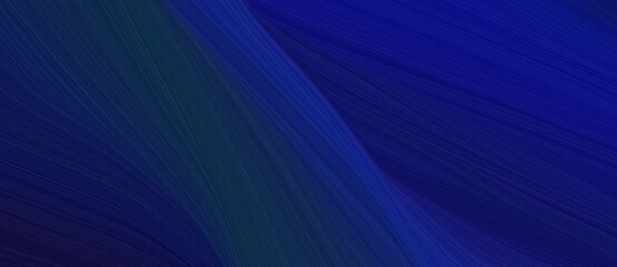 beautiful dynamic curved speed lines background or backdrop with midnight blue, very dark blue and dark slate gray colors. can be used as background graphic element
