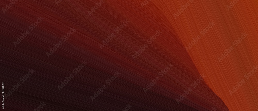 Poster chaotic curved speed lines background or backdrop with very dark pink, saddle brown and dark red col