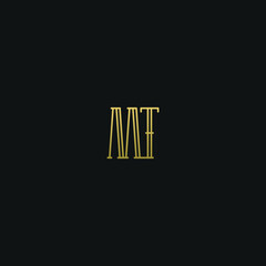 Creative modern elegant trendy unique artistic MT TM M T initial based letter icon logo.