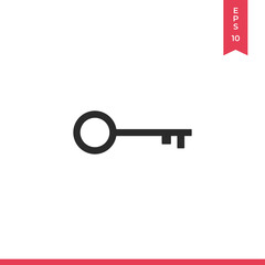 Key vector icon, simple sign for web site and mobile app.