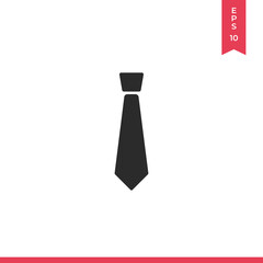 Tie vector icon, simple sign for web site and mobile app.