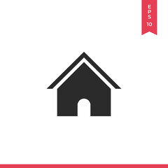 Home vector icon, simple sign for web site and mobile app.