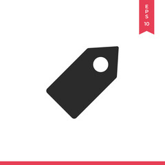 Price tag vector icon, simple sign for web site and mobile app.