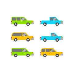 The best car sets icon, illustration vector. Suitable for many purposes.