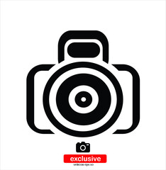 camera icon.Flat design style vector illustration for graphic and web design.