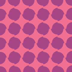 Vector seamless pattern texture background with geometric shapes, colored in pink, violet colors.