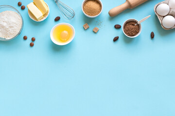 Baking utensils and ingredients