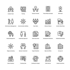 Finance Line Icons Vector 7