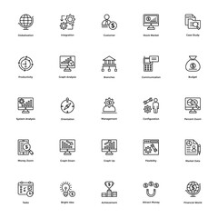 Business Line Vector Icon 16